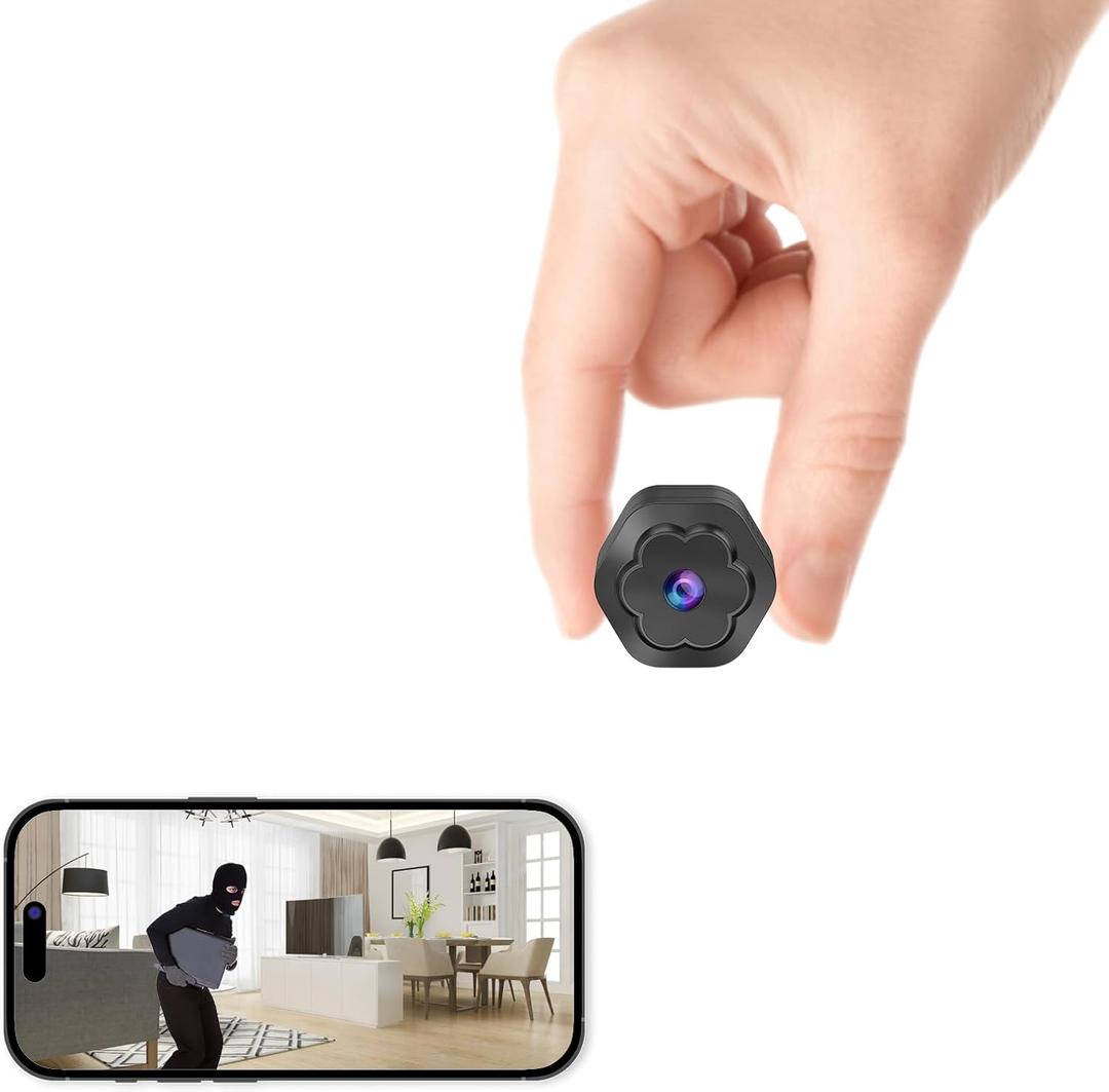 Mini WiFi Spy Hidden Camera Wireless Portable Nanny Cam for Home,4K Ultra HD Small Security Cameras with Motion Detection, Auto Night Vision Monitor Cameras for Indoor Pets Baby Mini WiFi Spy Hidden Camera Wireless Portable Nanny Cam for Home,4K Ultra HD Small Security Cameras with Motion Detection, Auto Night Vision Monitor Cameras for Indoor Pets Baby