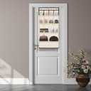 Over the Door Shoe Rack for Closet, Short Hanging Shoe Organizer with Large Deep Pockets, Shoe Holder Back of Door Dorm and Narrow Door Shoe Storage up to 14+ Pairs Shoes