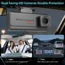 4G LTE Cellular Dash Camera for Cars, 4K Full HD Dual Dash Cam Front and Rear 170° Wide Angle, Anti Theft GPS Tracker, Night Vision, Real-time Alerts with 64GB Card, 24/7 Parking Mode