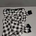 HDE Dog Pajamas One Piece Jumpsuit Lightweight Dog PJs Shirt for Dogs Black & White Buffalo Plaid - 5XL