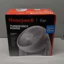 Honeywell TurboForce Air Circulator, Small Tabletop Fan, Quiet Personal Fan for Home or Office, 3 Speeds, 90 Degree Pivoting Head, White, HT-904