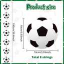 Faccito 8 Pcs Sports Party Banners Sports Theme Party Hanging Decorations Paper Garland for Teens Balls Birthday Baby Shower Home Classroom Supplies Decor(Soccer)