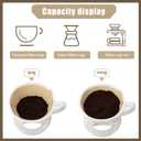 600 Count #2 Coffee Filter, Disposable Cone Coffee Filters For Pour Over and Drip Coffee Maker (2-6 cup)