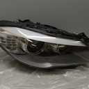 Dasbecan HID/Xenon w/AFS Type Headlight Compatible With 2011-2013 BMW 5 Series 528i 535i 550i M5 Left Driver Side Housing Chrome Clear Headlight Assembly Replaces# 63117271907