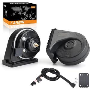 FARBIN Car Horn Compatible with Toyota/Lexus/Subaru 12V Waterproof Auto Horns Loud with 1 to 2 horn plug for toyota (Toyota horn with 1 to 2 Converter Wiring)
