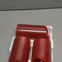 HEIOKEY 3 Pack Red Flickering Flameless Candle Set, Battery Operated Candles with 10-Key Remote Control, Electric Pillar Candle with Timer, Dancing Flames Real Wax Fake Candle for Festive Celebrations