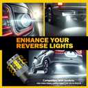 Zyvirexa 7440 LED Reverse Light Bulbs Compatible For Honda CR-V 2002-2016, White Light, Plug and Play, Pack of 2