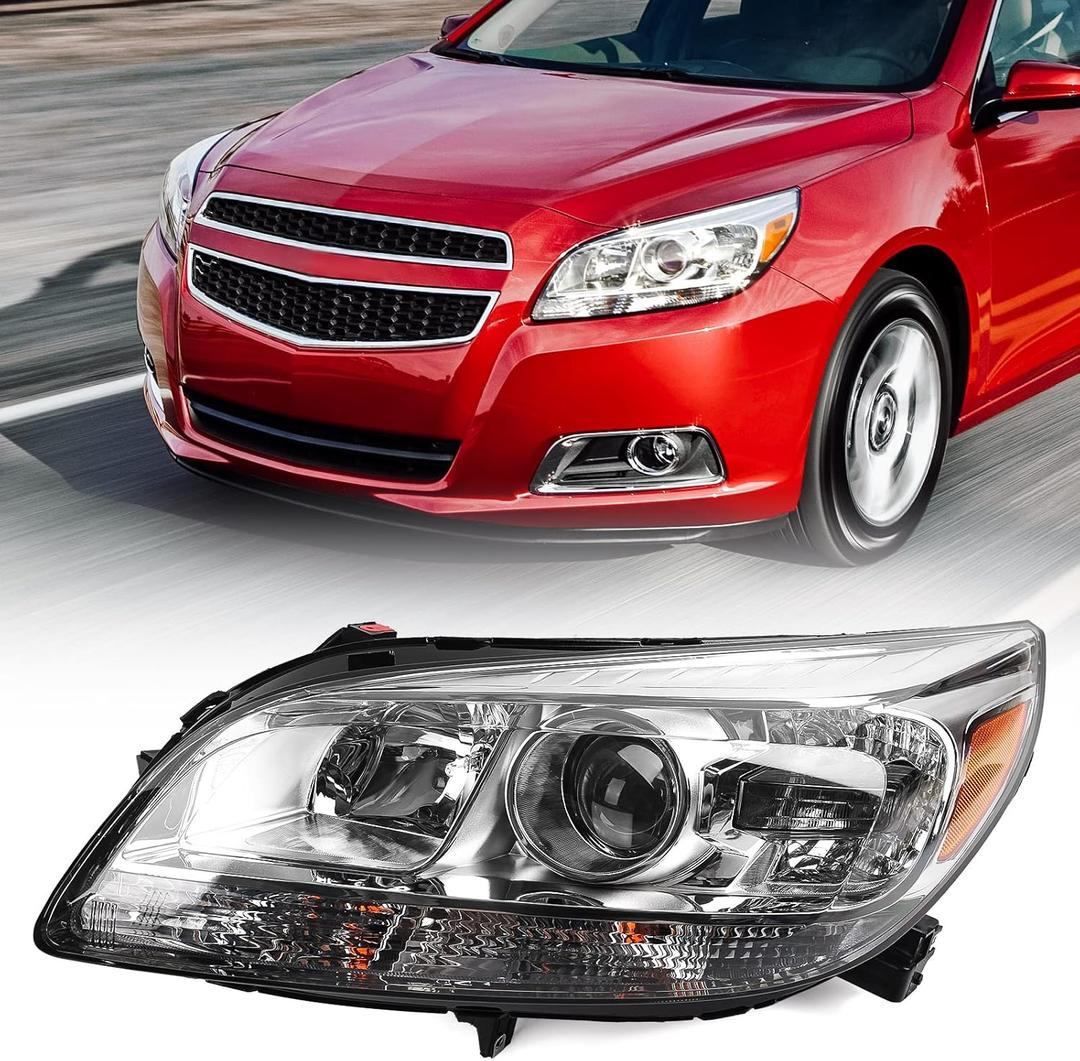 Chevy Malibu 2013 2014 2015 Headlight Assembly 2016 Malibu Limited Head Light Replacement Halogen Headlamp Left Driver Side 23294938