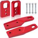 Front and Rear Tow Hooks Compatible with Toyota Tacoma 2024 2025 2026, Left and Right Red