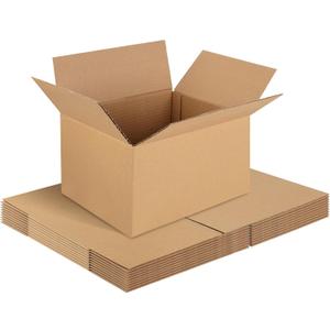 Corrugated Cardboard Boxes,10 PCS 10x8x6 inches Shipping Boxes, Brown Corrugated Cardboard Boxes for Packing, Mailing, Moving,Gifts & Storage（Brown）