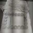 5x7 Clear Bubble Crystal Picture Frame,with 24 Clear Balls,Crystal Standing Photo Frame,Exquisite Desk Craft,Vertical Display,for Office and Home