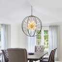 Modern Crystal Entryway Chandelier, Globe D28"