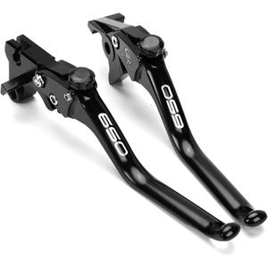 CNC Motorcycle Clutch Brake Lever Compatible with Ninja 650 KRT 650R Z650 RS EX650 Vulcan S 650 VN650 Versys 650 cc KLE650 Handle Brake Levers Brake Clutch Levers (Black)