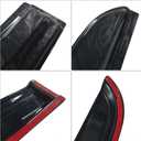 Tape-On Side Window Visor Deflectors Rain Guards for 2015-2026 Ford F150 SuperCrew & 2017-2026 F-150 Raptor F250 F350 F450 F550 Window Vent Deflectors Visors Shades 4pcs