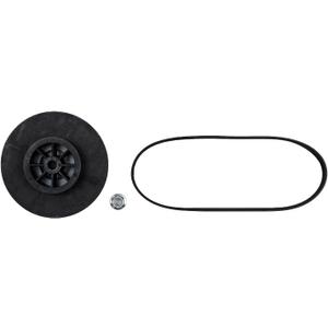 OEM WH03X32217 Washer 1/2 HP Motor Pulley & Belt & Nut Set Compatible with GE, Replacement Part WH07X24182 WH49X25377 4975025 AP7018598 PS16554753 EAP16554753