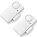 WSDCAM Freezer Door Alarm When Left Open, 3/15/30/60 Seconds Adjustable Delay Wireless Fridge Alarm, 4-in-1 Sensor Chime Door Open Loud Bells Chimes 108dB, Refrigerator Alert 2 Pack