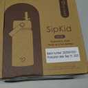 SANDJEST Kid Water Bottle 12oz with Straw Lid - 2-Pack Insulated Stainless Steel Water Bottles for Kids Boys Girls - Travel Cup for School Sports, Construction & Transportation