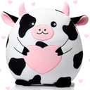 Leyndo Cow Plush Pillow 14 Inch Cow Stuffed Animal Toy Soft Cuddly Stuffed Animal Plushie Kwaii Plush Toys for Birthday Party Favor Bedroom Sofa Car Decorations