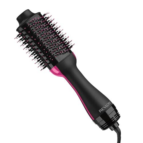 REVLON One-Step Volumizer Hair Dryer and Styler – Easy Salon-Style Blowouts – Less Frizz, More Shine, and Reduced Heat Damage, for All Hair Types and Lengths (Black)