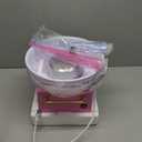 Nostalgia Vintage Hard and Sugar Free Candy Countertop Cotton Candy Maker, Includes 2 Reusable Cones And Sugar Scoop  Pink