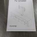 Redkey Modern TV Stand with Mount - TV Console with 2AC Outlets - Television Stands with RGB Led Light for 75 Inch TVs - Double Cabinet - 40Adjustable Amplitude - Black