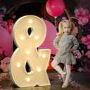 3FT Marquee Light Up Letters, Large Light Up Letters for Baby Shower Party Backdrop Decor, Marquee Letters for Birthday Wedding Engagement Party Decorations, Mosaic Letter &