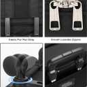 Relavel Rolling Makeup Case Professional Makeup Train Case, Rolling Makeup Kit Bag Makeup Artist Travel Bag with Wheels, 4-in-1 Portable Travel Beauty Trolley Case for Cosmetology Storage(Black)