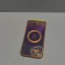 ZTOFERA Magnetic Case for iPhone 15 Plus Case 6.7",Cute Luxury Iridescent Case with Love Hearts Pattern, Plating Edge Camera Lens Protection Shockproof Phone Case for Women Girls, Violet