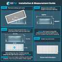 EZ-FLO 30 x 10 Inch (Duct Opening) Return Air Vent Cover for Wall or Ceiling, Solid Steel Return Air Filter Grille, HVAC Vent Cover, White, 61672