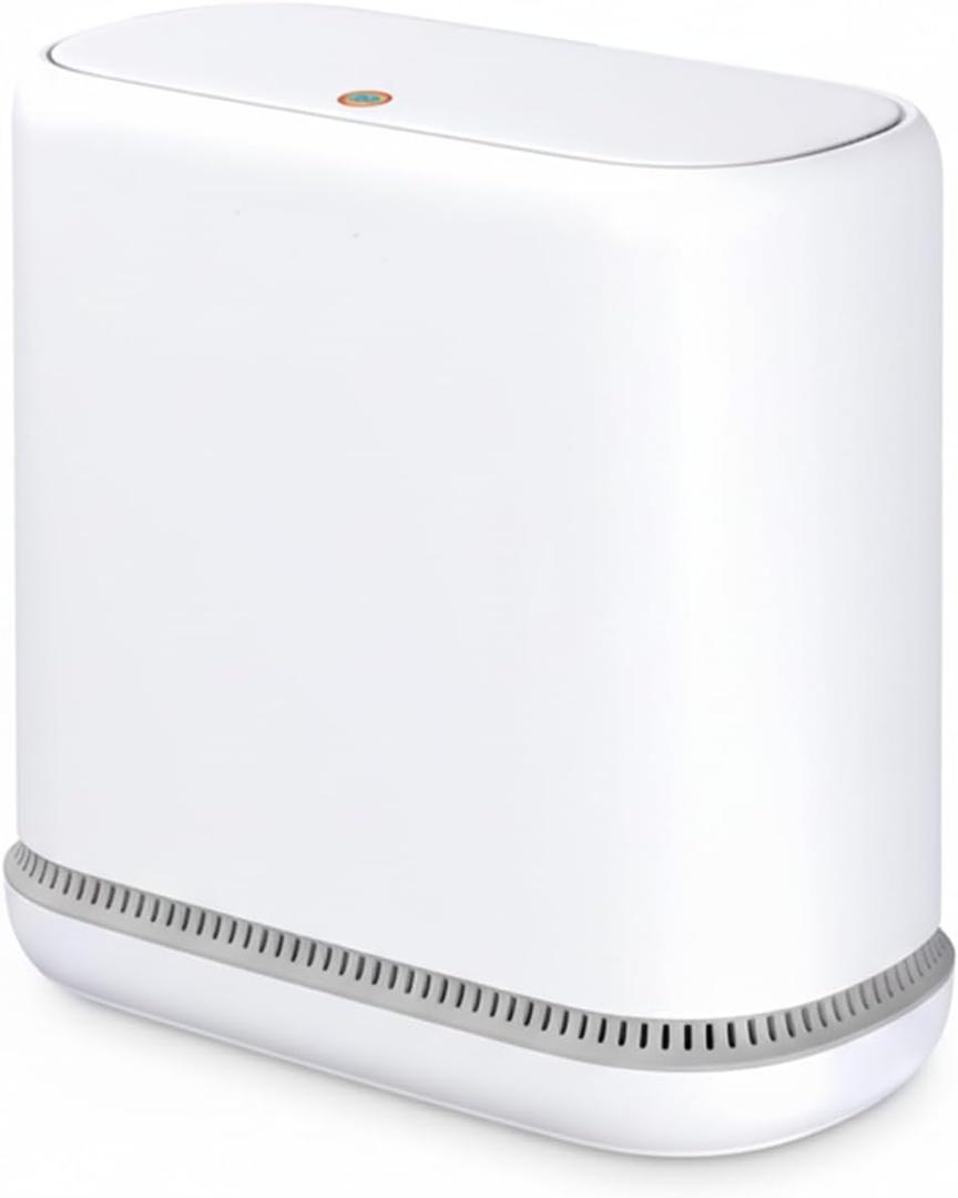 MOPALL Bathroom Trash Can, 3.3 Gallon Slim Garbage Can with Lid, Adsorption Narrow Trash Bin with Press-Top Lid, Plastic Small Waste Basket for Kitchen, Bathroom, Office, Bedroom, Living Room(White)