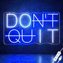 HAJAE Dimmable Don't Quit Neon Sign for Wall Decor, USB LED Light for Home Gym Bedroom Man Cave Office, DO IT Inspirational Gamer Room Decorations