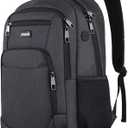 Paude Backpack for Men and Women,School Backpack for Teens,15.6 inch Laptop Backpack with USB Charging port for Business College Travel (Black)