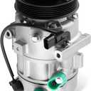 Car A/C Compressor Fit for Hyundai E-lantra, for Kia Forte/Soul 1.8L 2.0L 2013-2019 Automotive Replacement AC Compressor 97701-A5800, 97701-F2800, 97701A5800 A/C Compressor for Car CO 29193C