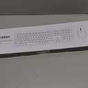 seenda Wireless Keyboard and Mouse Combo Full Size Slim Thin Wireless Keyboard Mouse with On/Off Switch on Both Keyboard and Mouse - (Black and Silver)