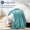 Ultra Soft Fleece Blanket Twin Size - Flannel Fleece Luxury Twin Blanket - Lightweight for Couch Bed Chair - Thick, Warm & Breathable - All Season Cozy Fuzzy, Anti-Static Microplush Bedding, Turqoise