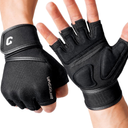 VINSGUIR Weight Lifting Gloves with Wrist Support for Men and Women - Gym, Training, Cycling, Pull-ups, Rowing, Climbing L