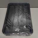 2 x Aujen Silverware Organizer - Expandable Kitchen Drawer Organizer, Adjustable Utensil Organizer, Cutlery Tray for Forks, Knives, Multipurpose Kitchen Organizers and Storage Solution, Black, Medium