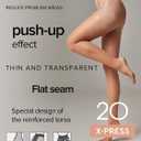 Conte High Waist Control Top Shaping Semi Opaque Pantyhose Tights X-Press 40 Den (Beige, S)