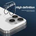 3 x NEW'C 4 Pack, 2 Pack for iPhone 15 Pro Screen Protector (6.1 inch) + 2 Pack Camera Lens Protector, Sensor Protection,Case Friendly Tempered Glass Film