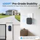Wireless Doorbell 4000ft Ultra Long Range, IP67 Waterproof Door Bell Chime for Home Business Classroom Warehouse, 38 Melodies & Mute Mode (Black-1button+1receiver)