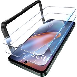 UniqueMe 3 Pack for Motorola Moto G 2025 Screen Protector Tempered Glass 9H Hardness No-Bubble Screen Cover Easy Install with Tool (G 2025 - 6.7 Inch, Transparent)