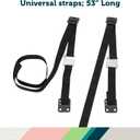 Safety 1st TV & Furniture Safety Straps, Black, 2Pack, Screws Included
