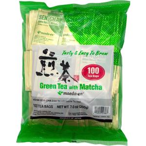 Authentic Maeda-en Japanese Sencha Green Tea - 100 Foil-Wrapped Tea Bags
 (EXP 11/11/26)