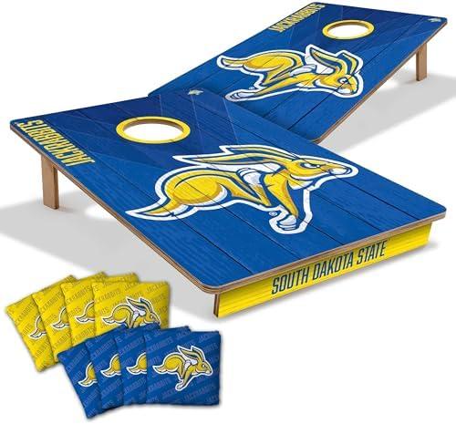 YouTheFan NCAA 2’ x 3’ Wood Cornhole Game with Logo Bags