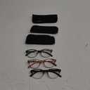 MODFANS Reading Glasses 2.5 Women 3 Pack Spring Hinge Fashion Round Stylish for Reading with Pouch