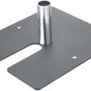 Zonon Pipe and Drape Base Plate 14 x 16 Inches Backdrop Stand Flat Brace Bracket with a Fixing Pin for Backdrops Trade Shows Events Booths and Bracket(1,2'' Diameter Fixing Pin)
