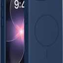 Miracase Magnetic for iPhone 17e Case & iPhone 16e Case, [Soft Anti-Scratch Microfiber Lining], Compatible with MagSafe, Silicone Shockproof Protection Phone Case for iPhone 17e/16e, Dark Blue