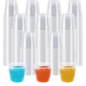 1000 Pack 1 oz Plastic Cups, Clear Disposable Plastic Cups Bulk, Small Medicine Cup 1 Ounce, Condiment Cup for Sauce, Sample Tasting, Wine Tasting,Food Samples