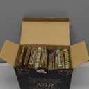 N9R 160pcs Gold Plastic Silverware - Gold Plastic Utensils Set - Tableware Flatware Kit 80 Forks, 40 Spoons, 40 Knives Disposable Cutlery Set for Party, Wedding, Birthday