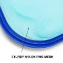 Pool Skimmer Net with Adjustable 17-40" Telescopic Pole - Fine Mesh Net - Leaf Skimmer for Cleaning Surface of Swimming Pools, Hot Tubs, Spas and Fountains